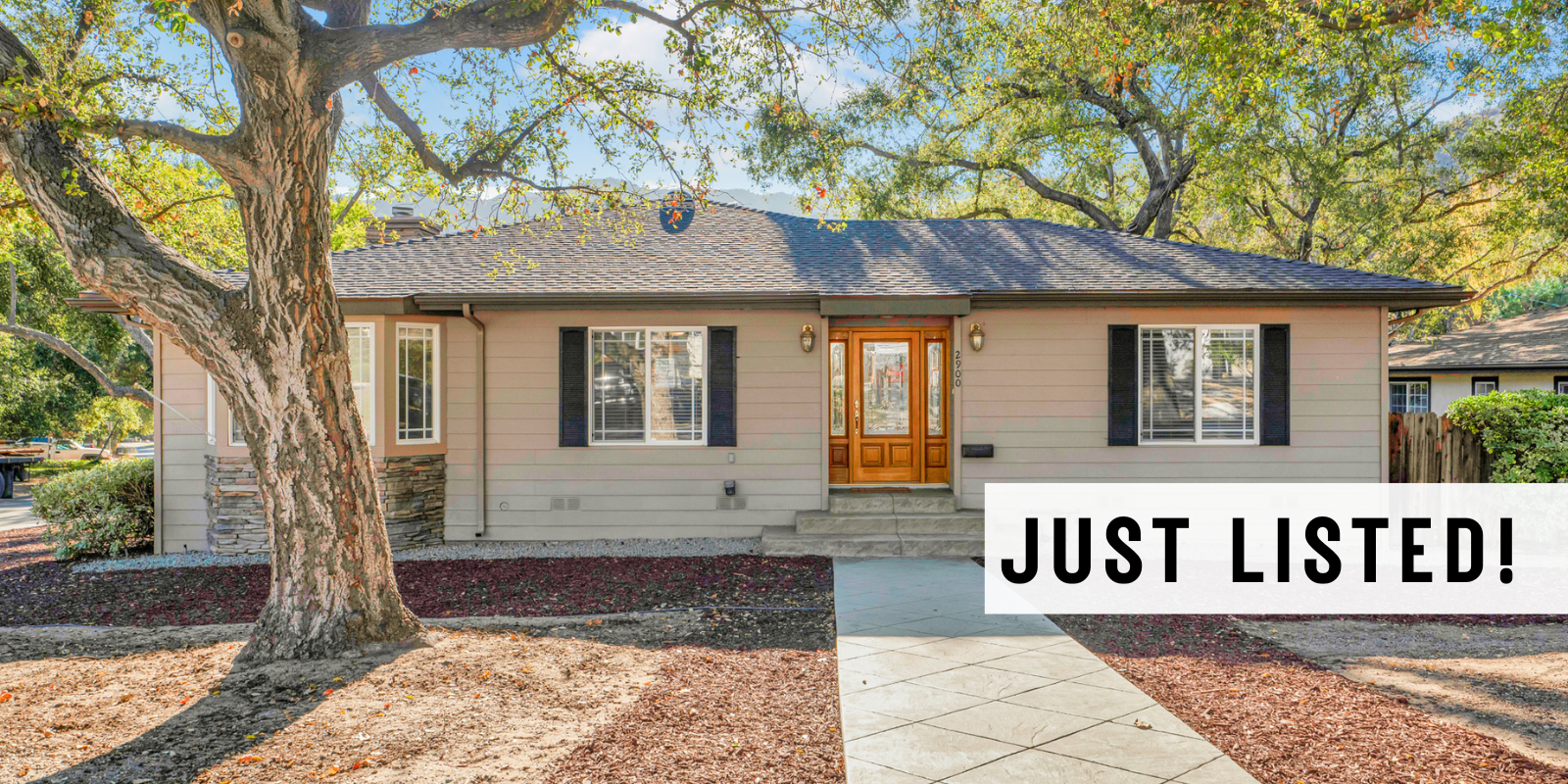 JUST LISTED in La Crescenta header image.