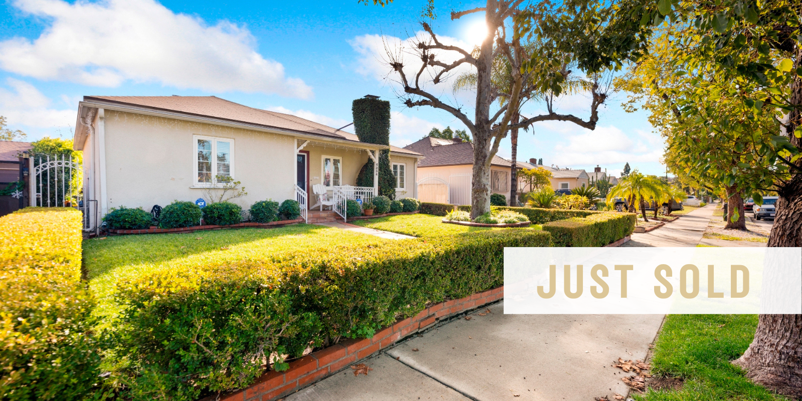 JUST SOLD in North Hollywood header image.