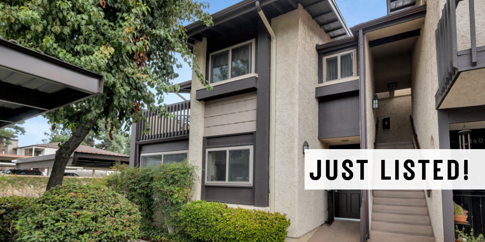 JUST LISTED in North Hollywood header image.