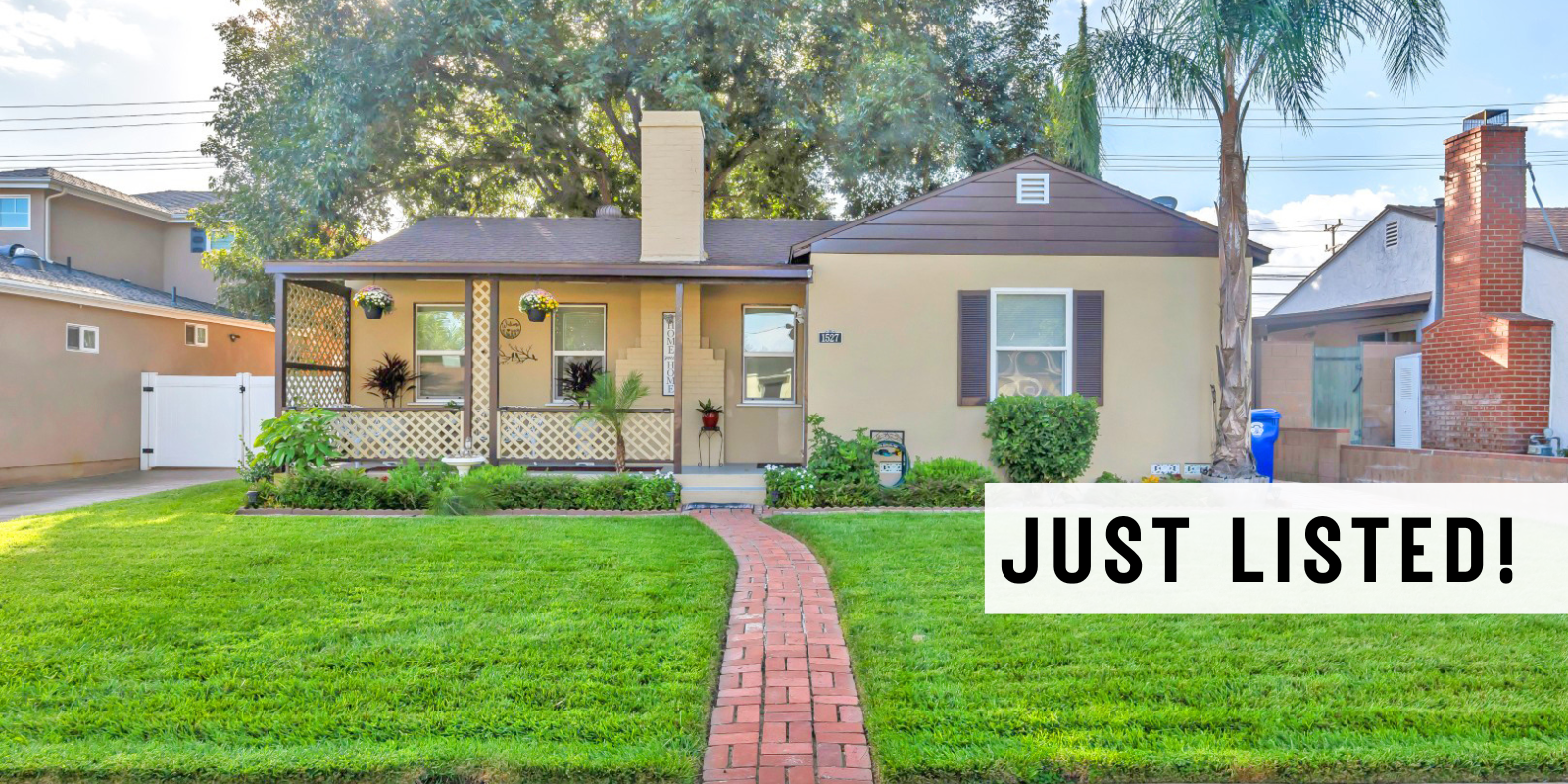 JUST LISTED in Burbank header image.