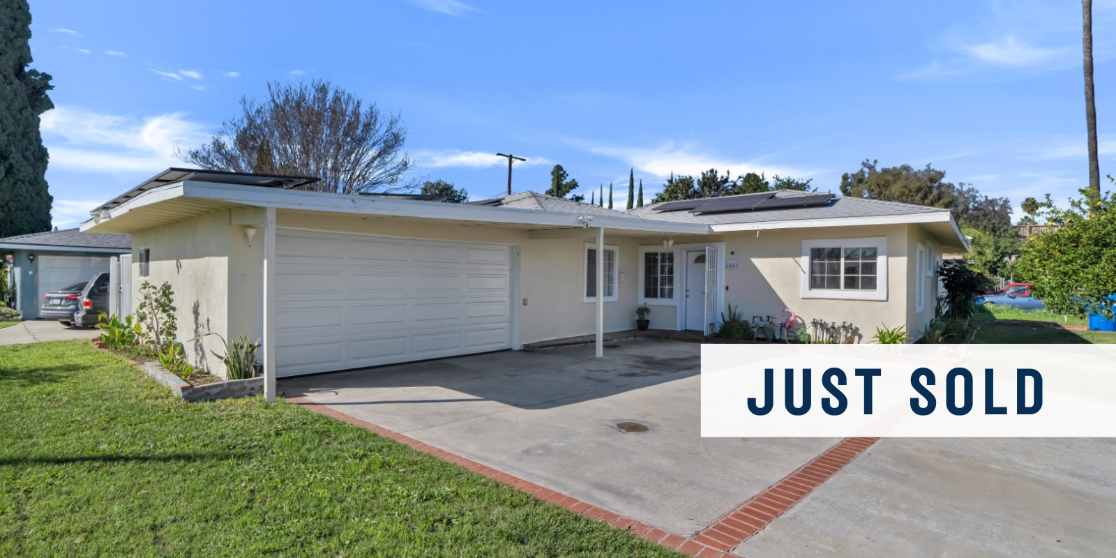 JUST SOLD in Whittier header image.