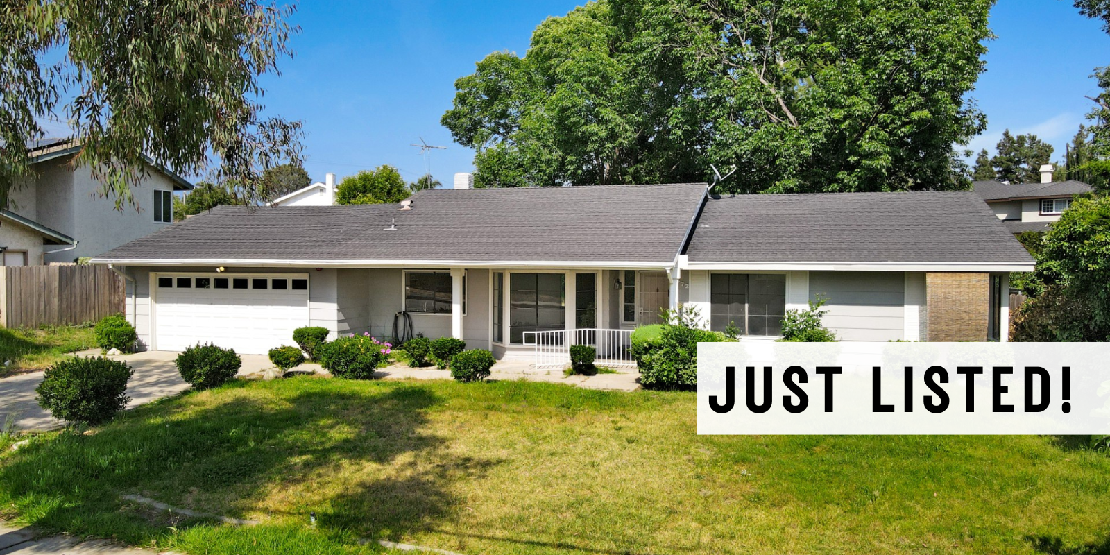 JUST LISTED in Claremont header image.