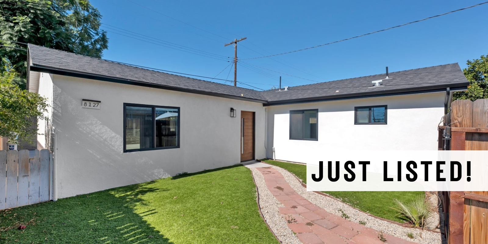 JUST LISTED in North Hollywood header image.