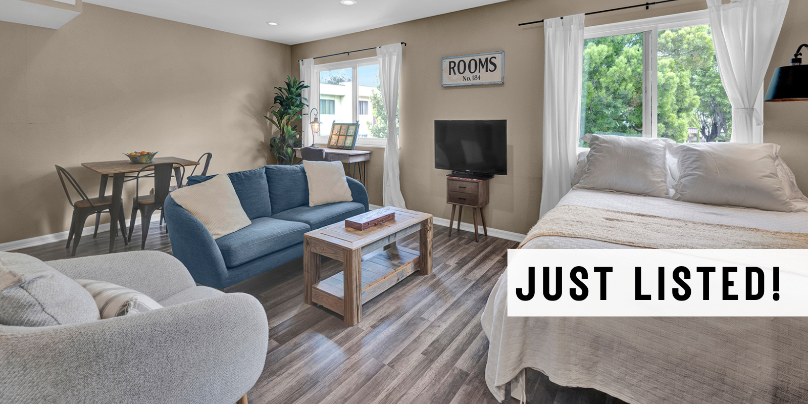 JUST LISTED in North Hollywood header image.