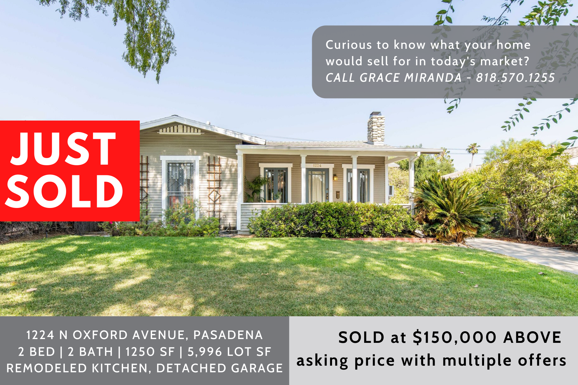 Just Sold in Pasadena header image.