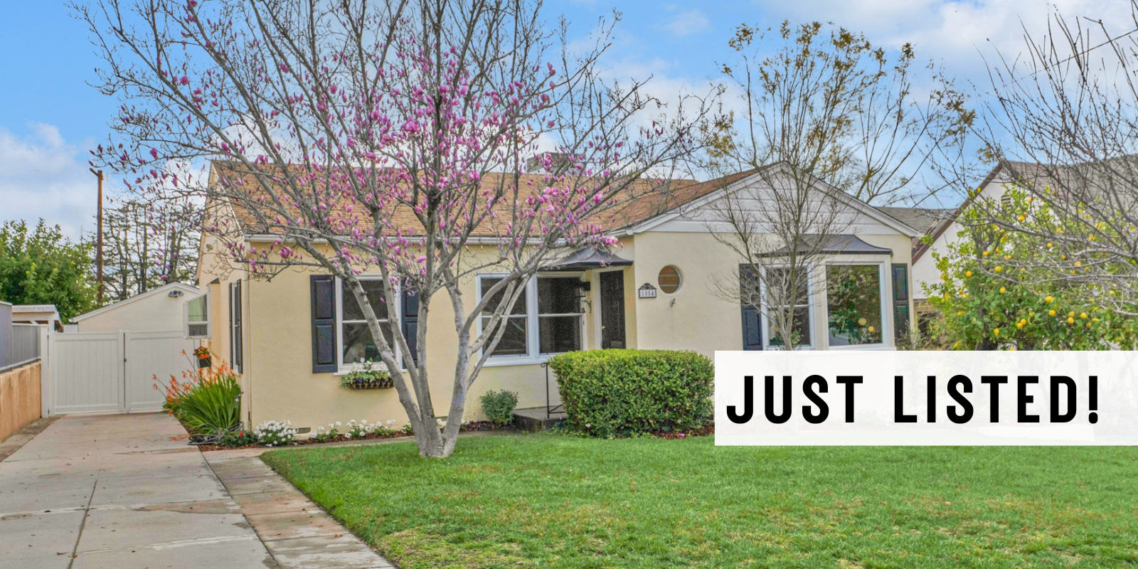 JUST LISTED in Burbank header image.