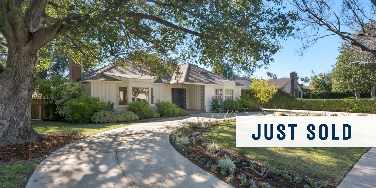 JUST SOLD in Pasadena header image.