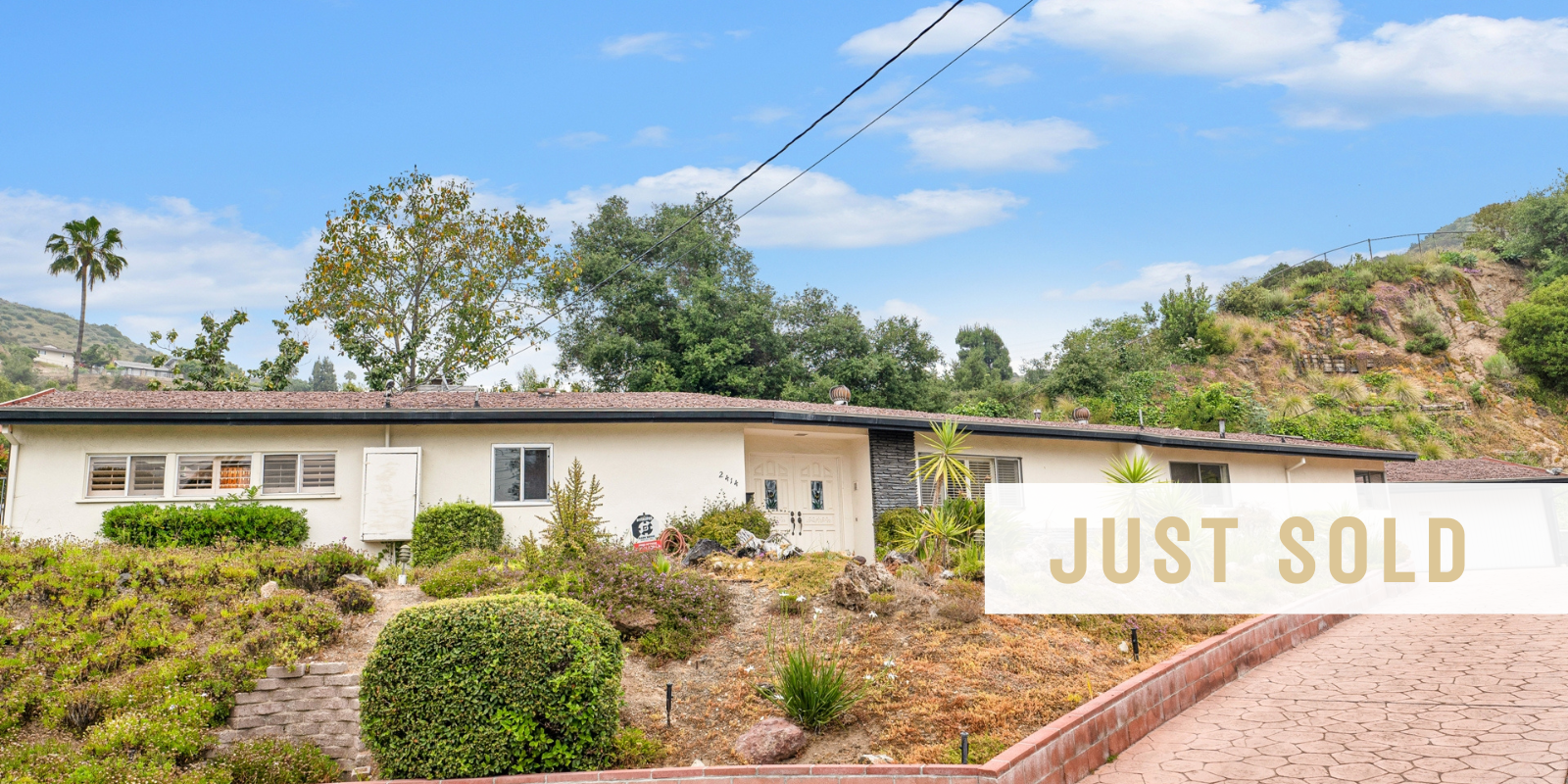 JUST SOLD in Glendale header image.