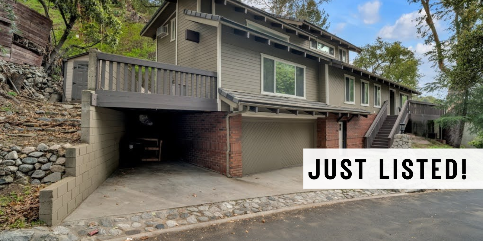 JUST LISTED in Burbank header image.