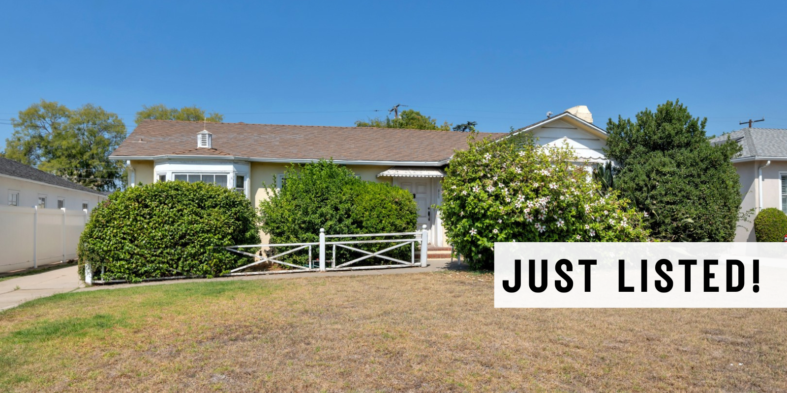 JUST LISTED in San Gabriel header image.