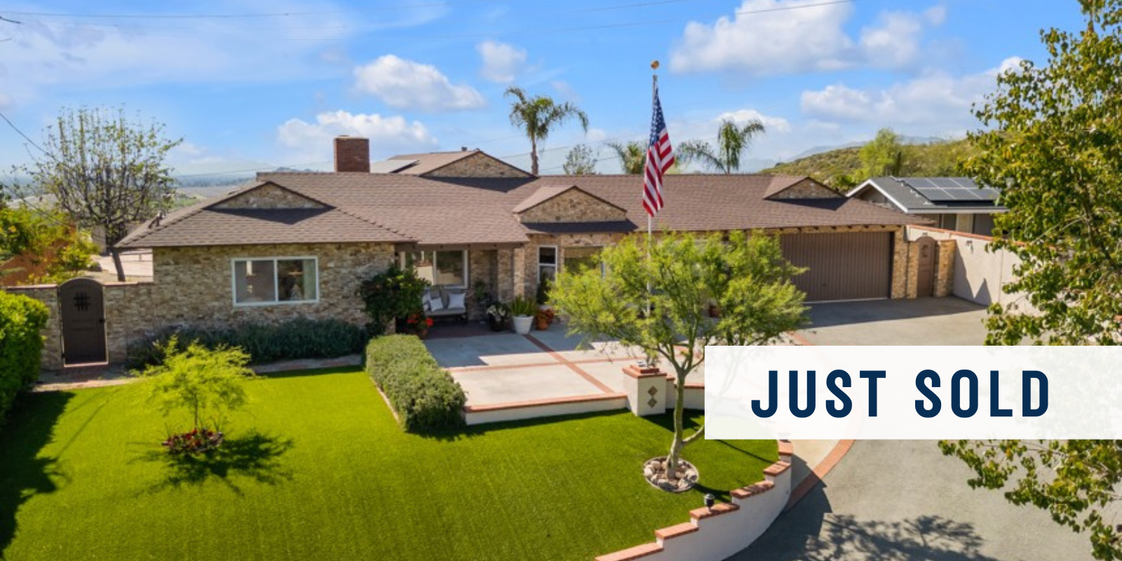 JUST SOLD in Shadow Hills header image.