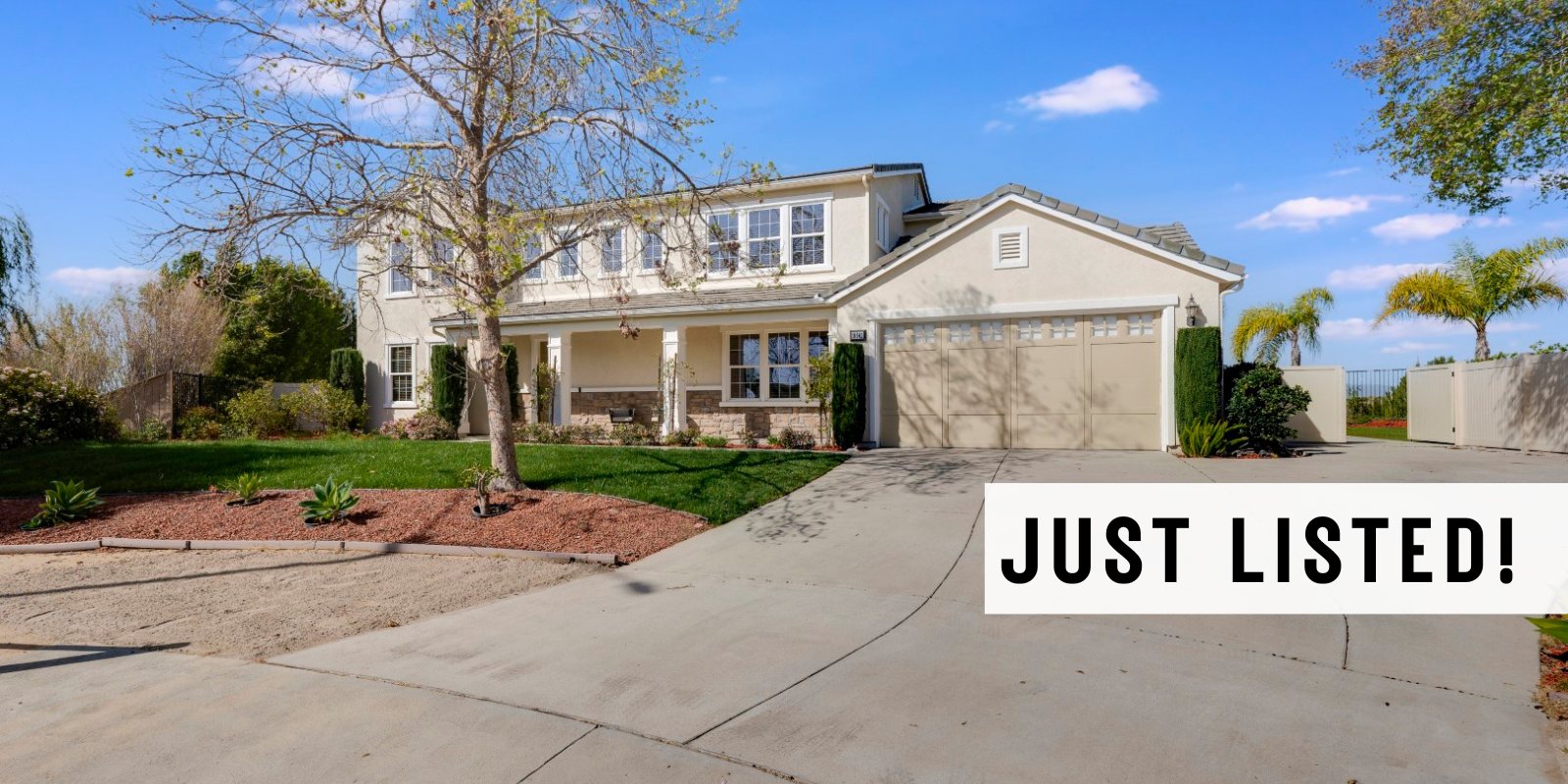 JUST LISTED in Shadow Hills header image.