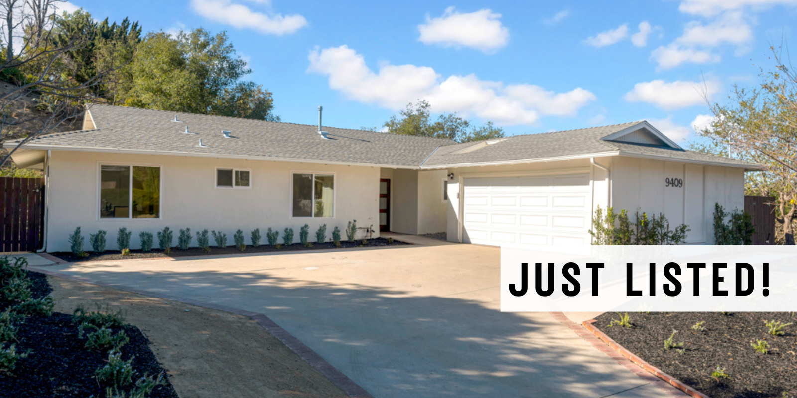 JUST LISTED in Tujunga header image.