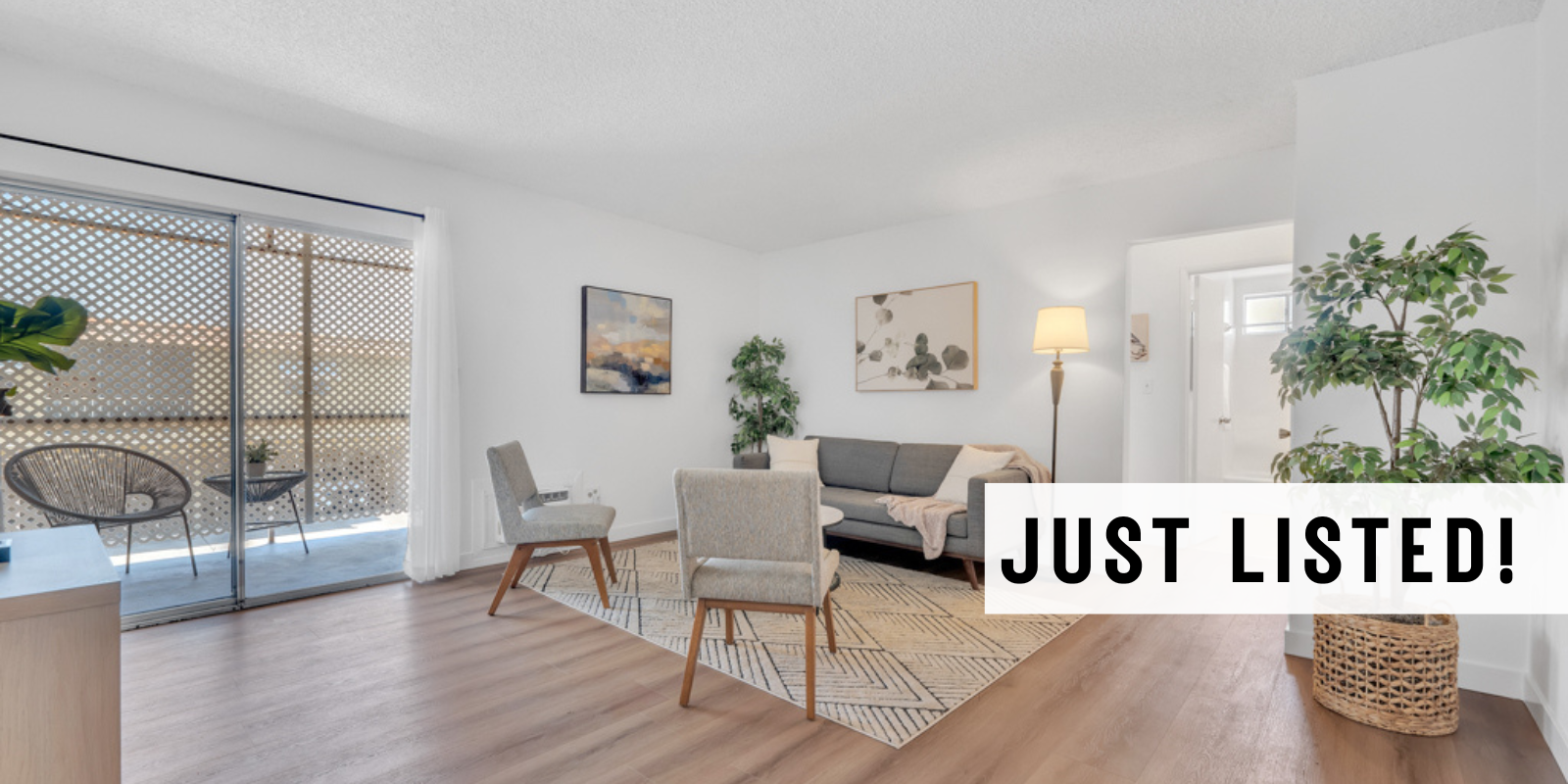 JUST LISTED in North Hollywood header image.