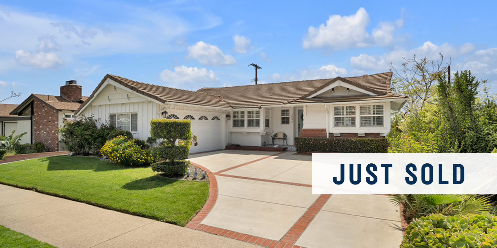 JUST SOLD in Burbank header image.