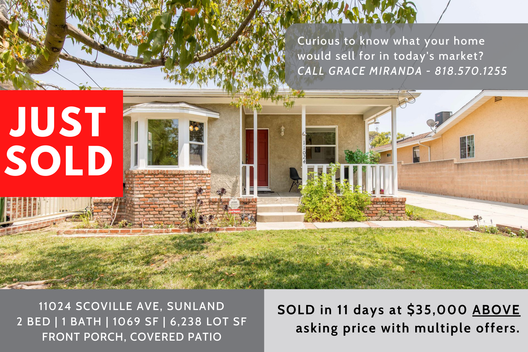 Just Sold in Sunland header image.
