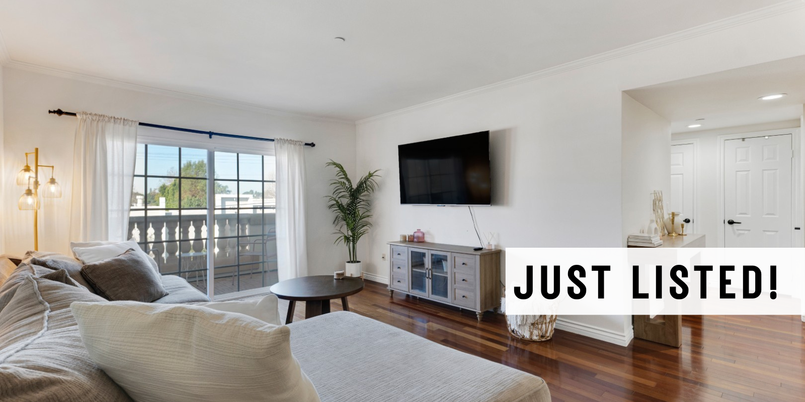 JUST LISTED in Valley Village header image.