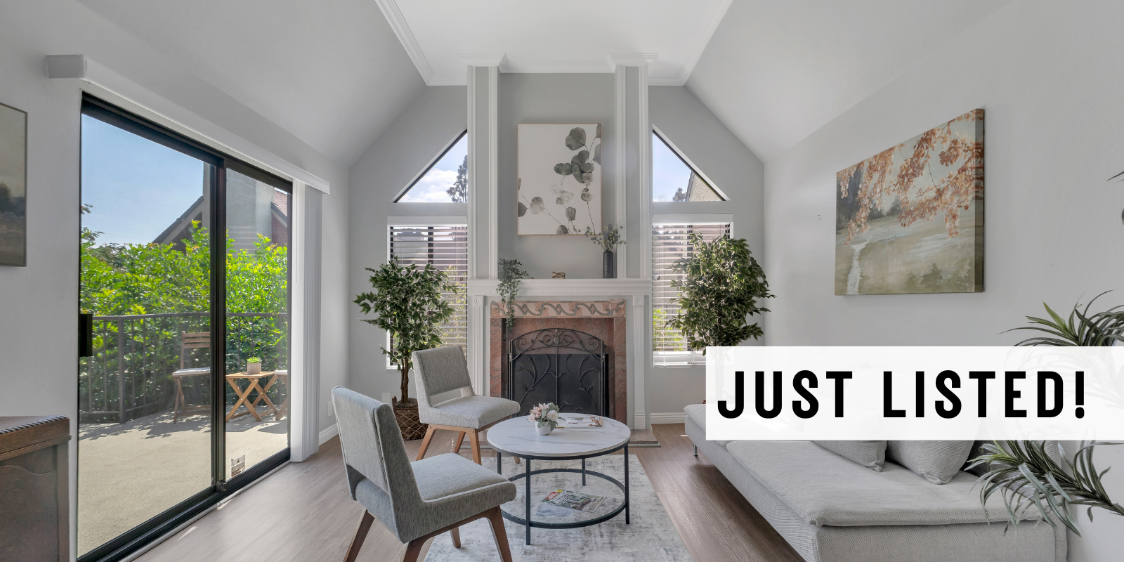 JUST LISTED in Burbank header image.