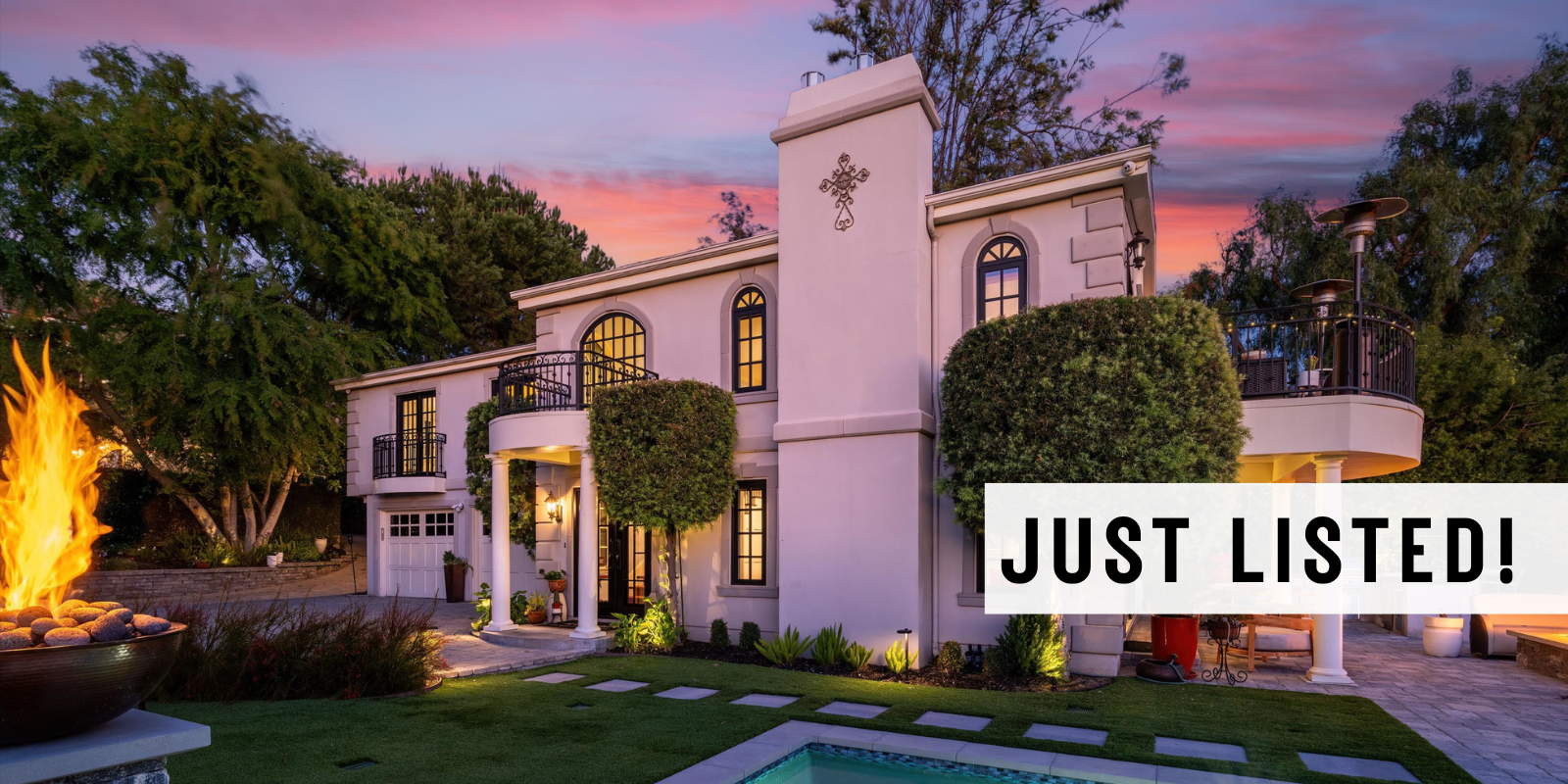 JUST LISTED in Burbank header image.