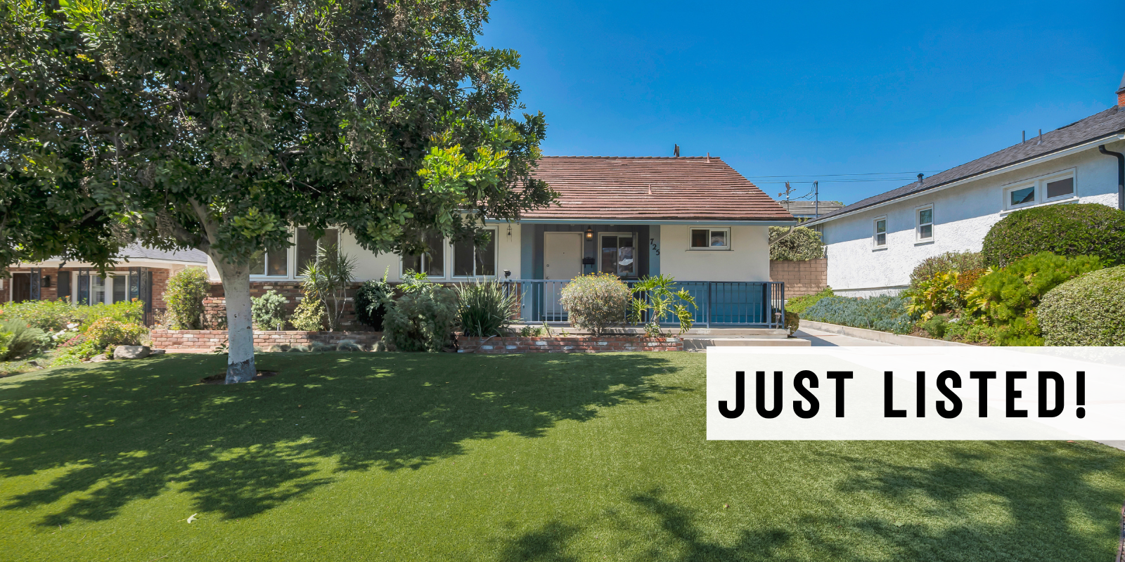 JUST LISTED in Burbank header image.