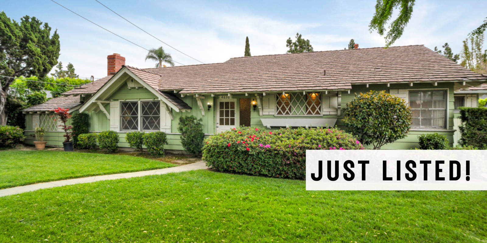 JUST LISTED in Toluca Lake header image.
