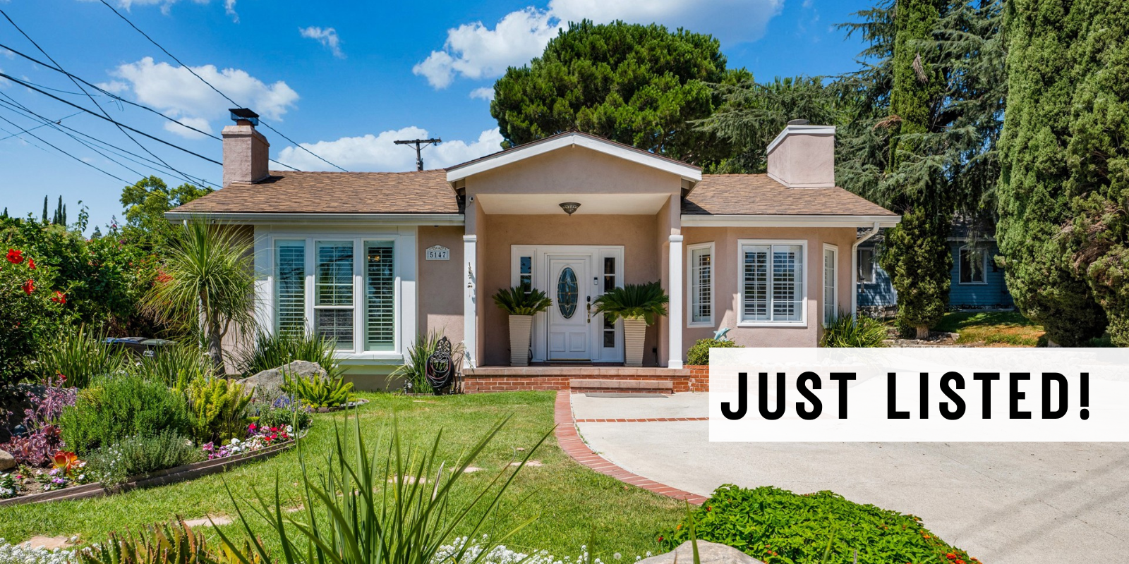 JUST LISTED in La Crescenta header image.