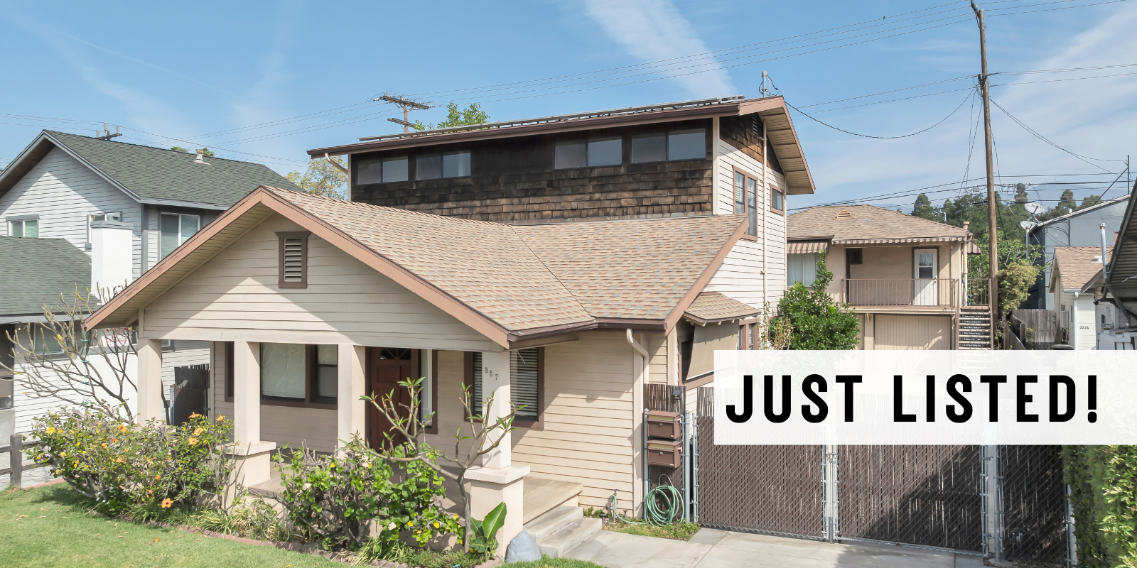 JUST LISTED in Glendale header image.