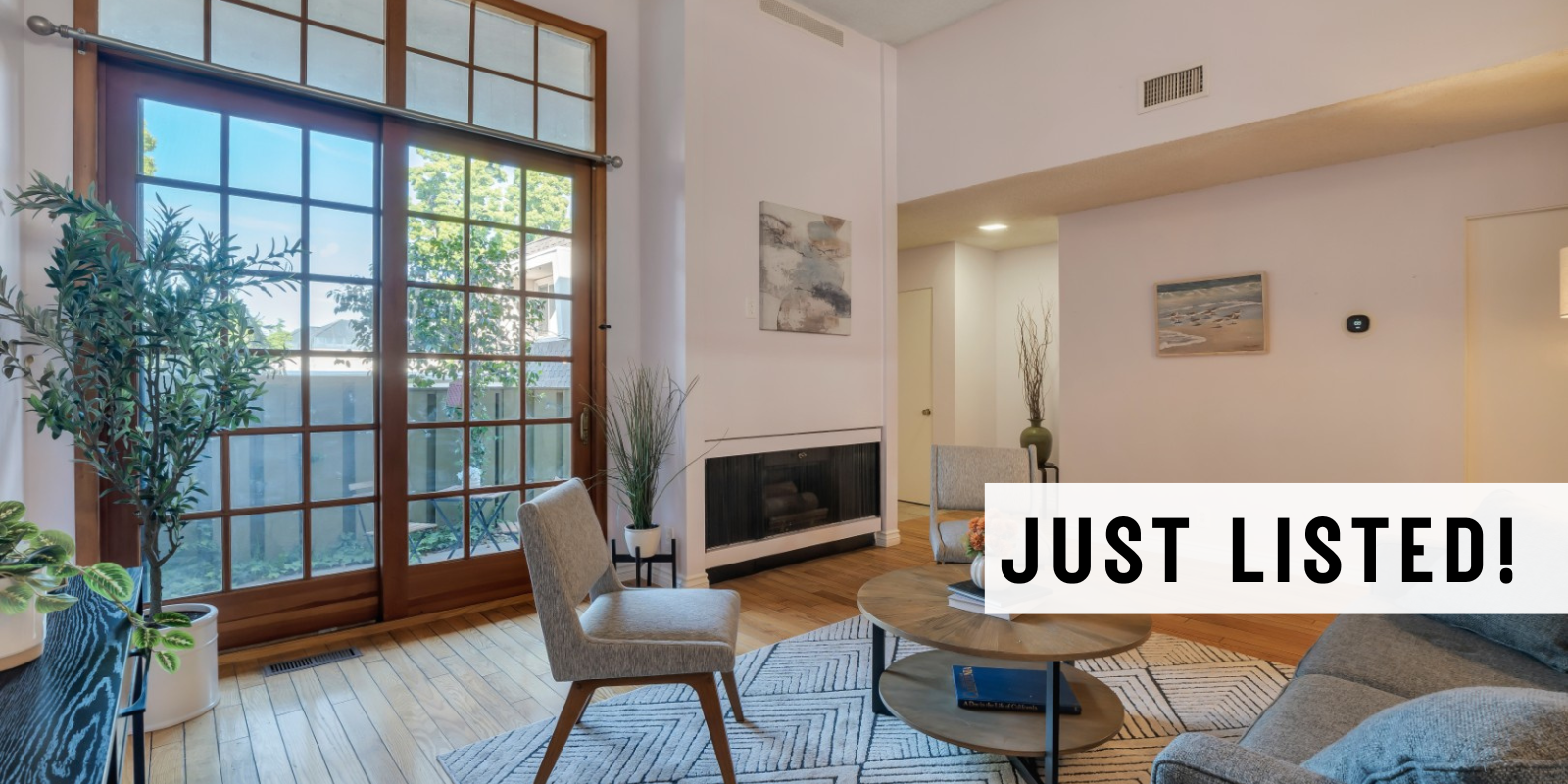 JUST LISTED in Burbank header image.