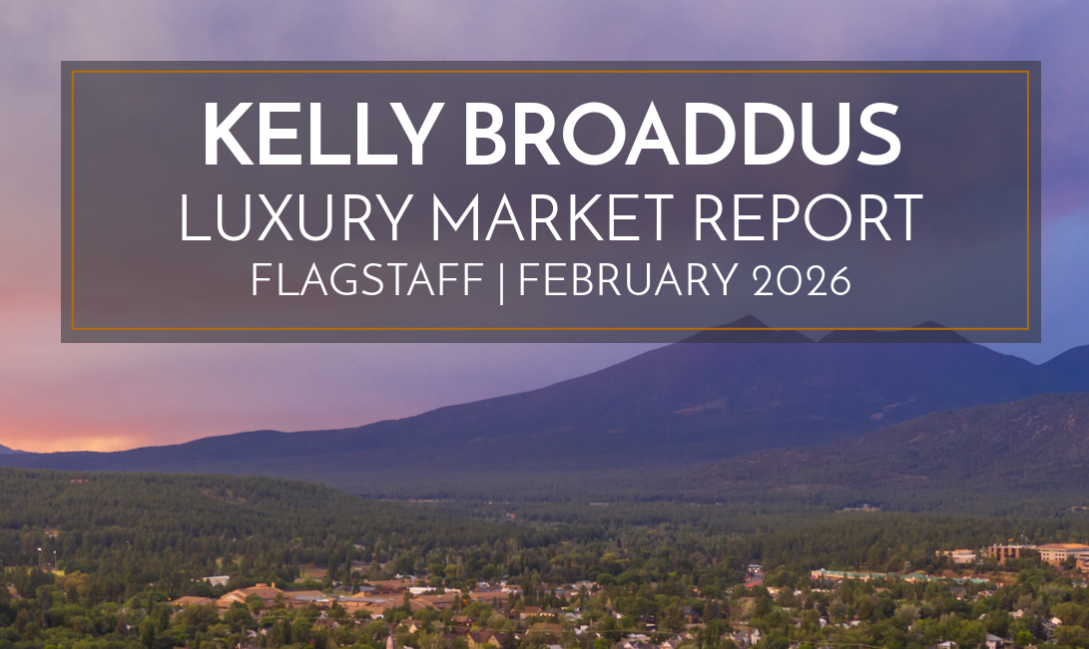 February 2026 Flagstaff Luxury Real Estate Market Report header image.