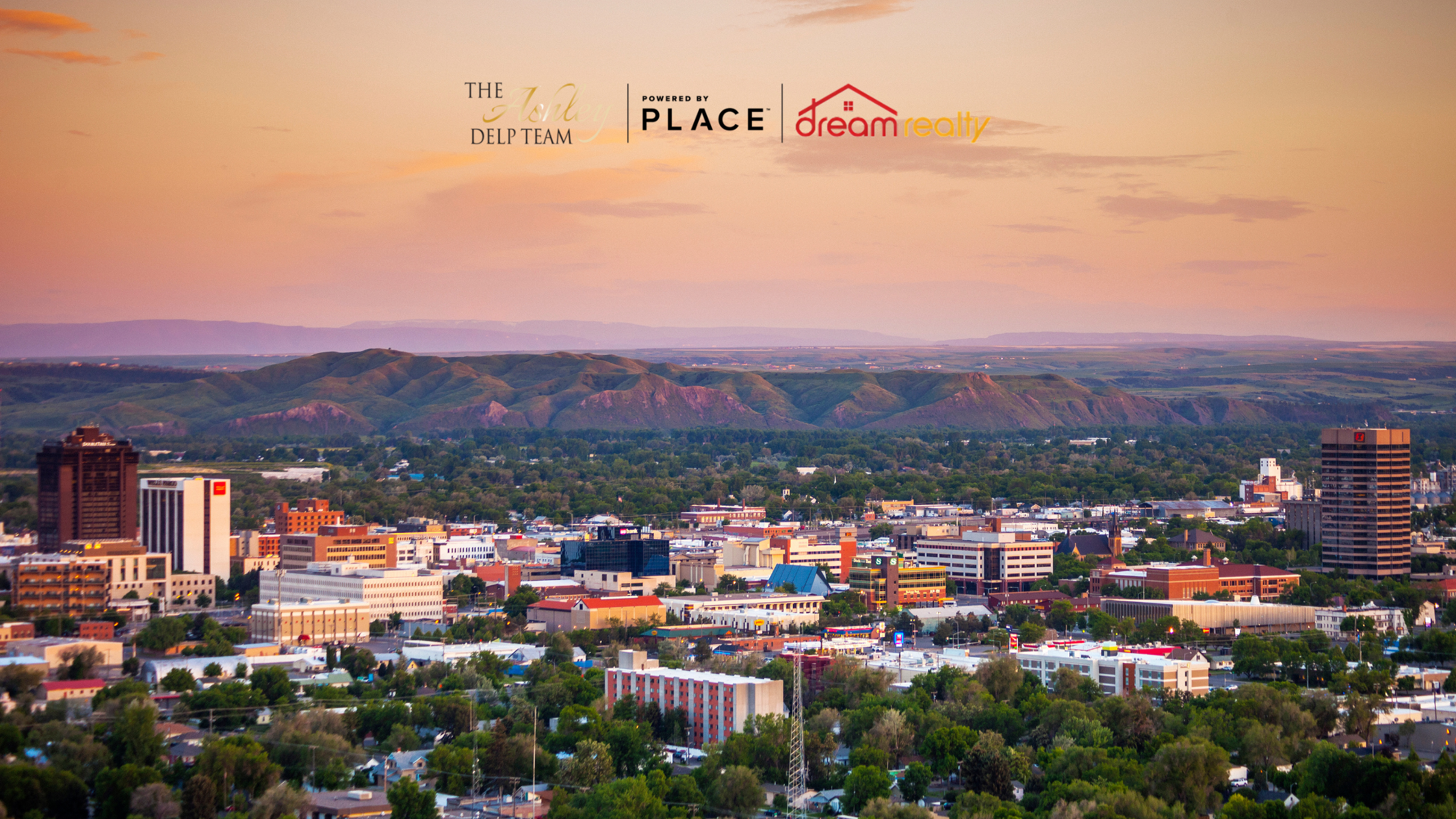 Billings, MT skyline at sunset