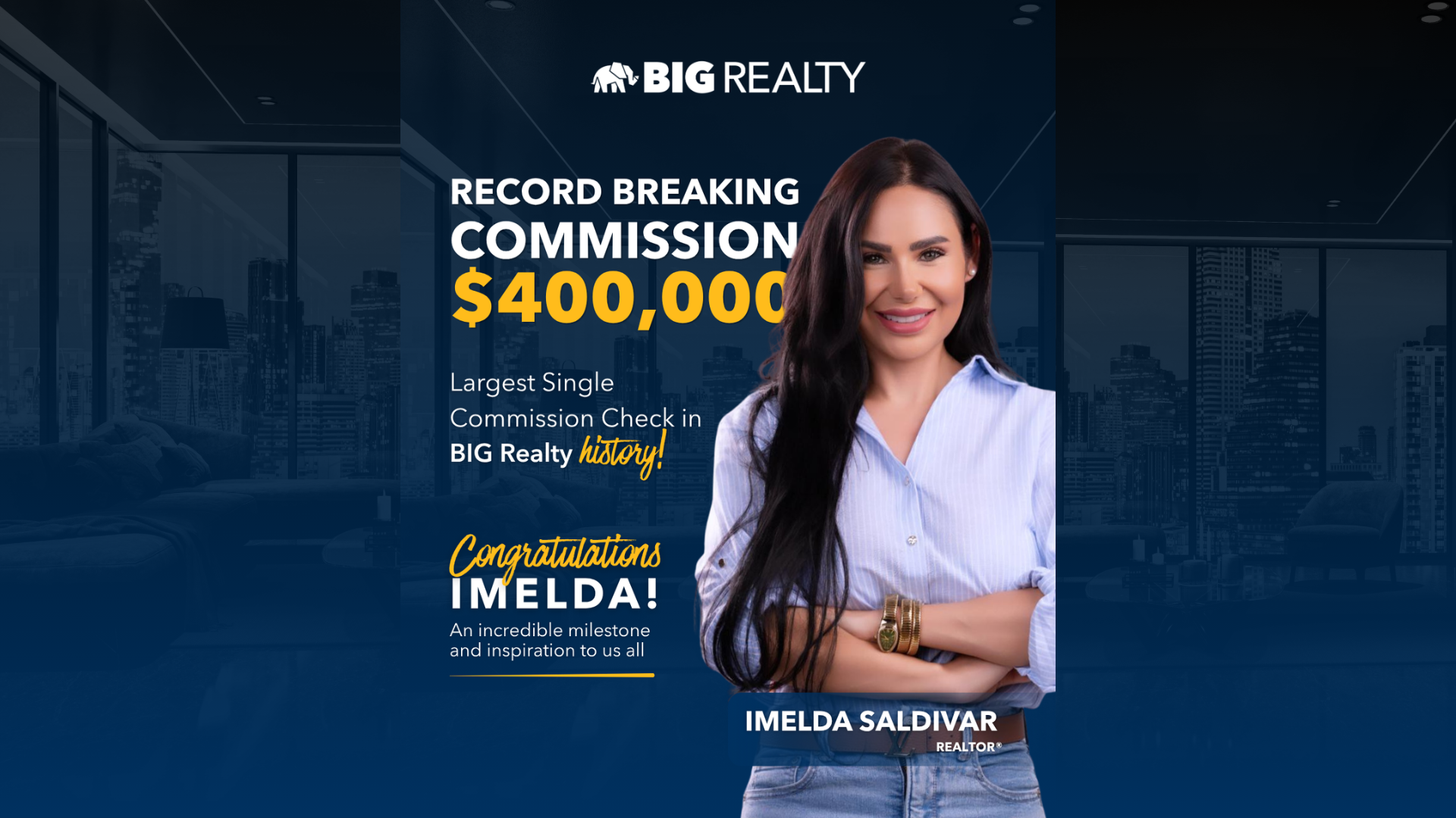 Imelda Saldivar Makes BIG Realty History with Record-Breaking Closing header image.