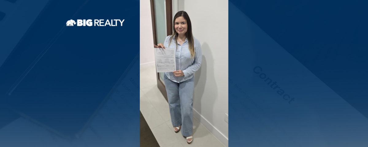 Irma Maricela Celebrates Her First Closing with BIG Realty header image.
