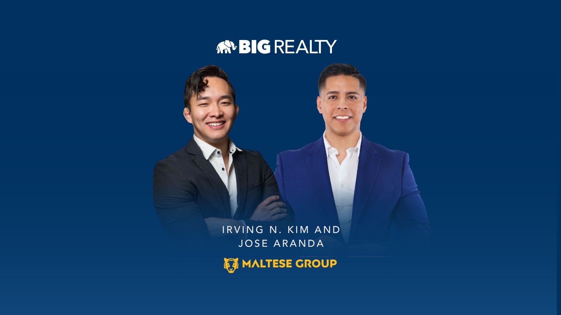 Irving N. Kim & Jose Aranda Become the First Team to Reach Their 2026 CAP at BIG Realty header image.