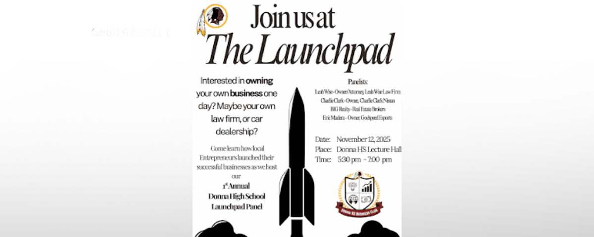 BIG Realty at Donna High School Entrepreneur Panel header image.