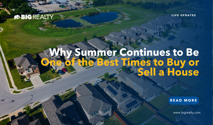 Why Summer Continues to Be One of the Best Times to Buy or Sell a Home header image.
