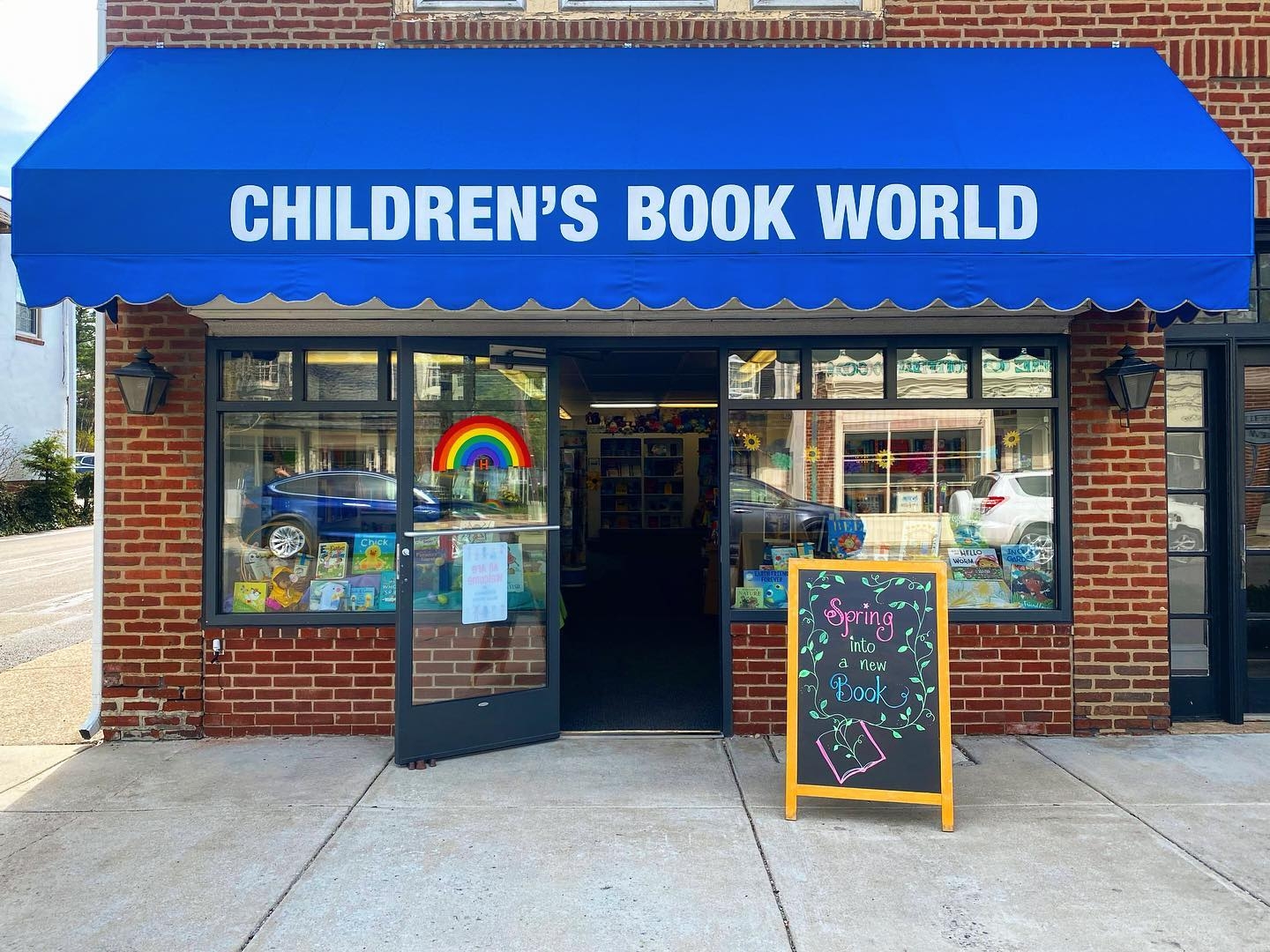 Exterior of Children's Book World in Haverford.
