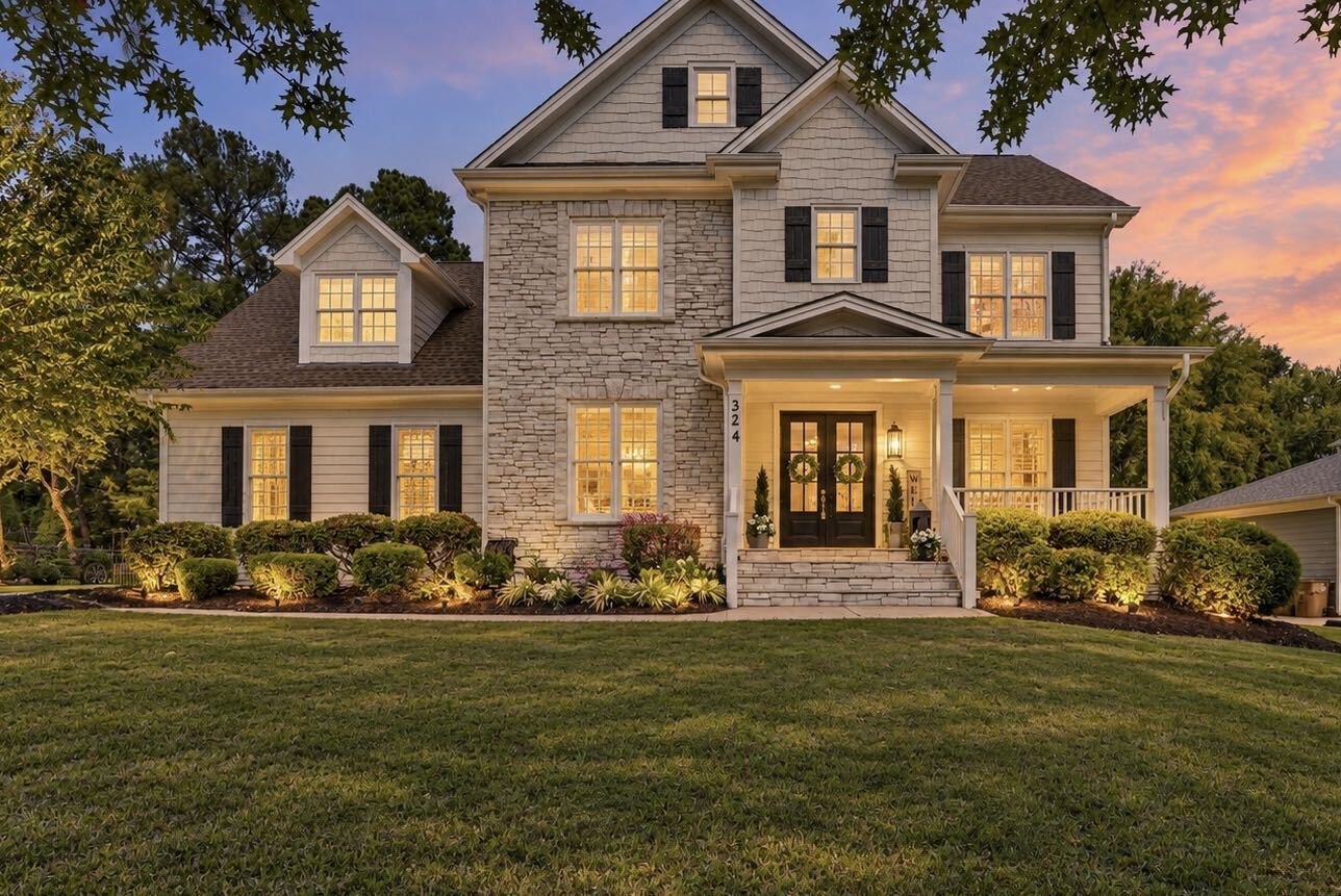 324 Stearns Way: Refined, Comfortable Living in Wake Forest header image.