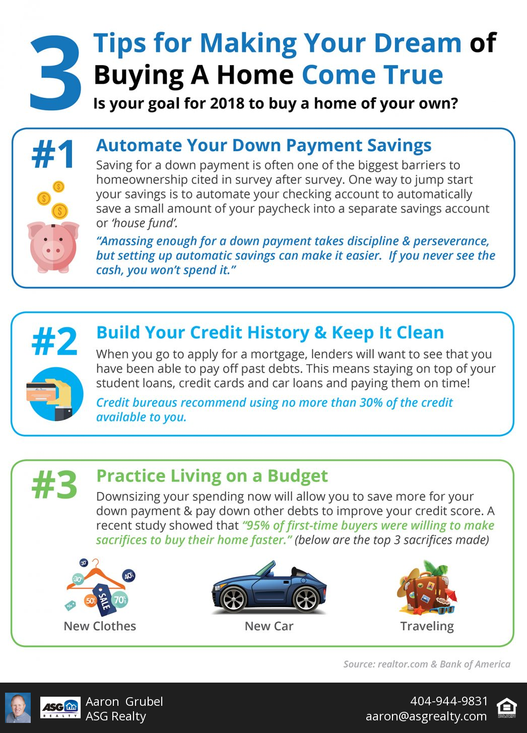 3 Tips for Making Your Dream of Owning a Home a Reality [INFOGRAPHIC] header image.