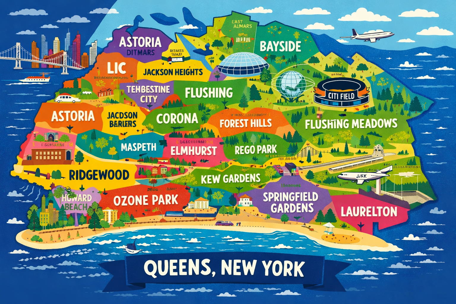 Top 7 Hidden Gem Neighborhoods in Queens for First-Time Buyers header image.