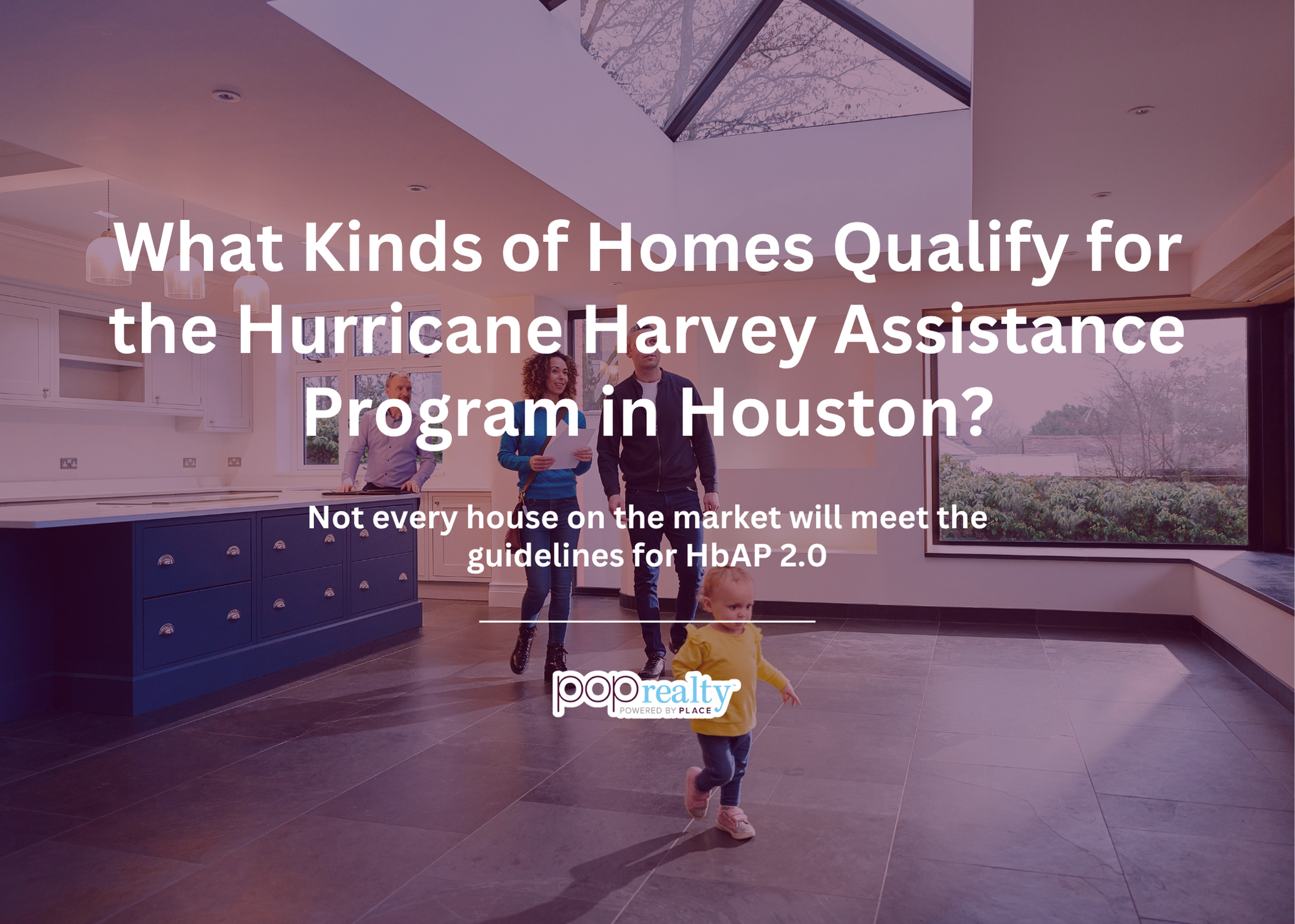 Houston first-time homebuyers touring a house eligible for the Hurricane Harvey Homebuyer Assistance Program