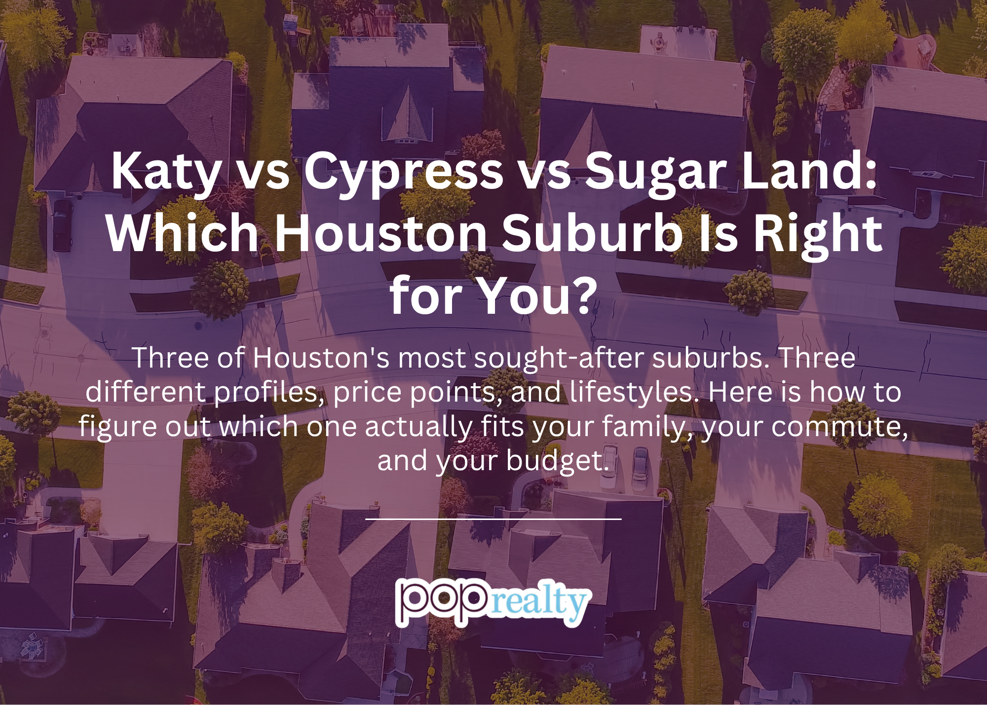 Katy, Cypress, and Sugarland Suburb