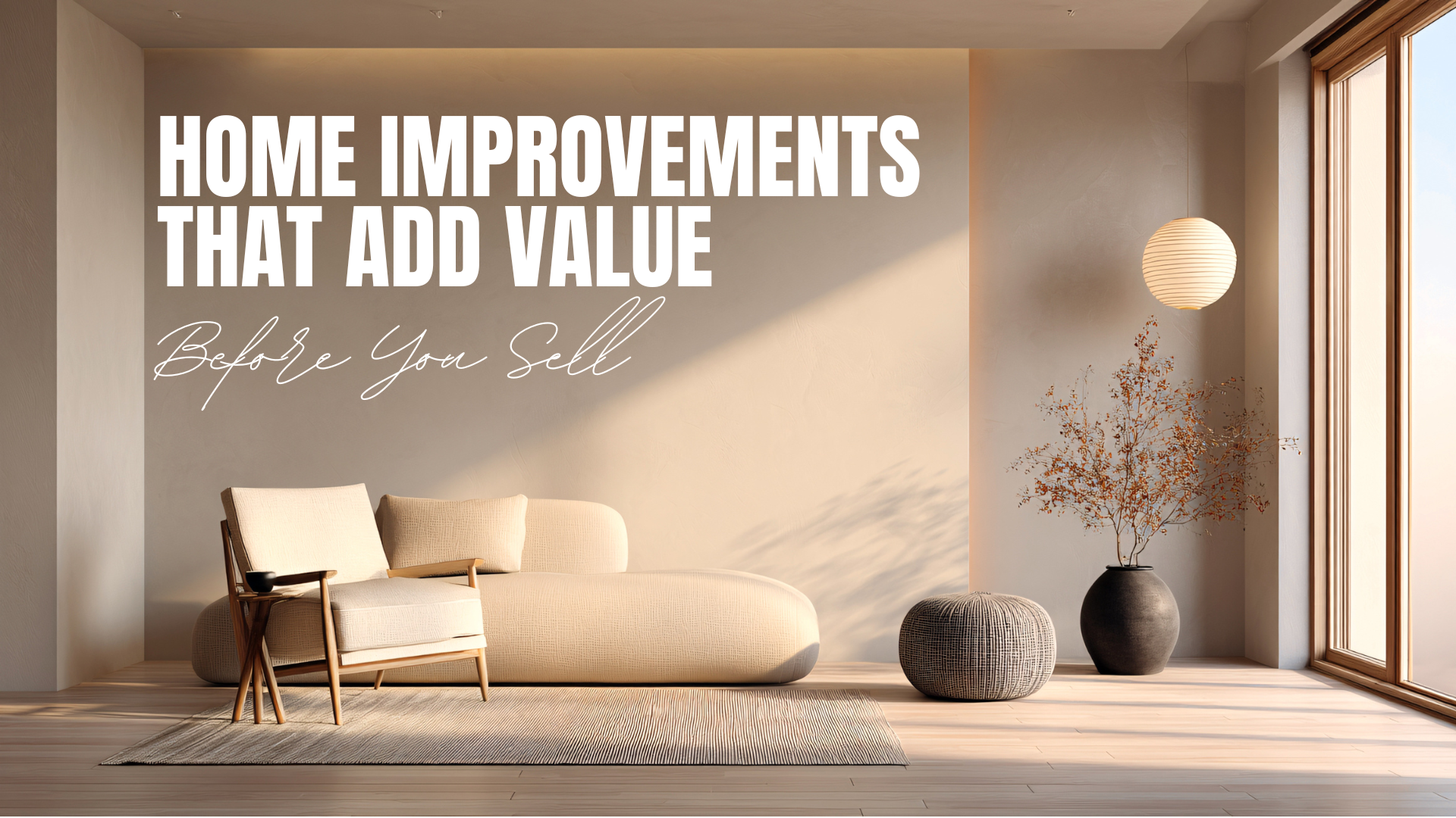 Home Improvements That Add Value Before You Sell header image.