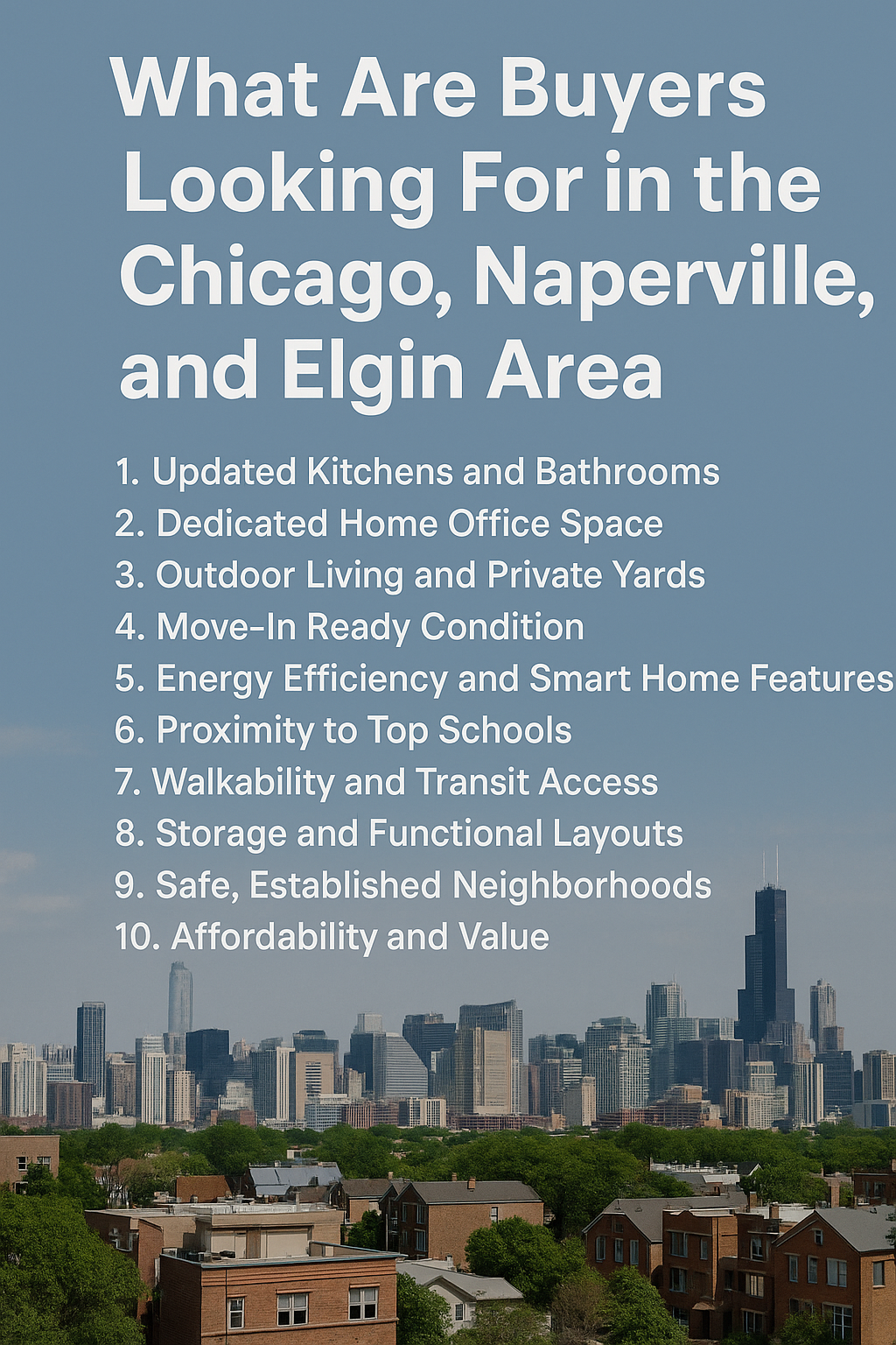 What Are Buyers Looking For in the Chicago, Naperville, and Elgin Area? header image.