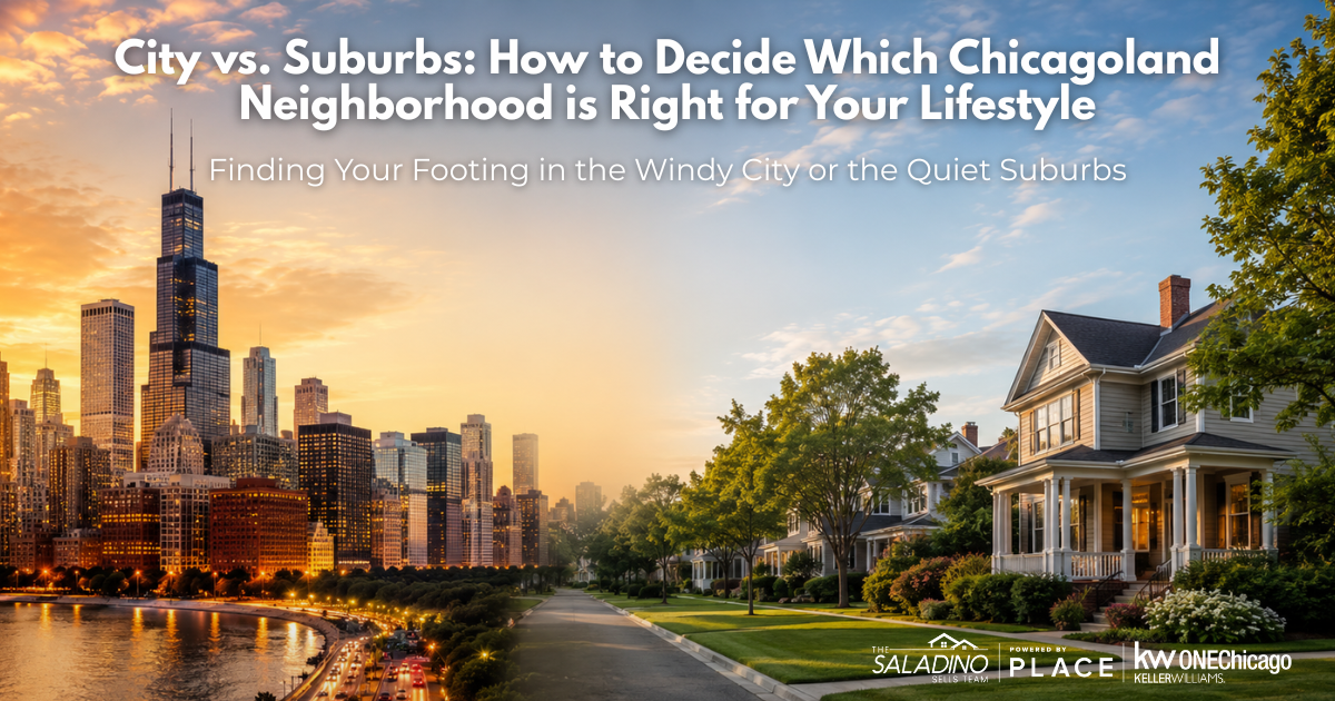 City vs. Suburbs: How to Decide Which Chicagoland Neighborhood is Right for Your Lifestyle header image.