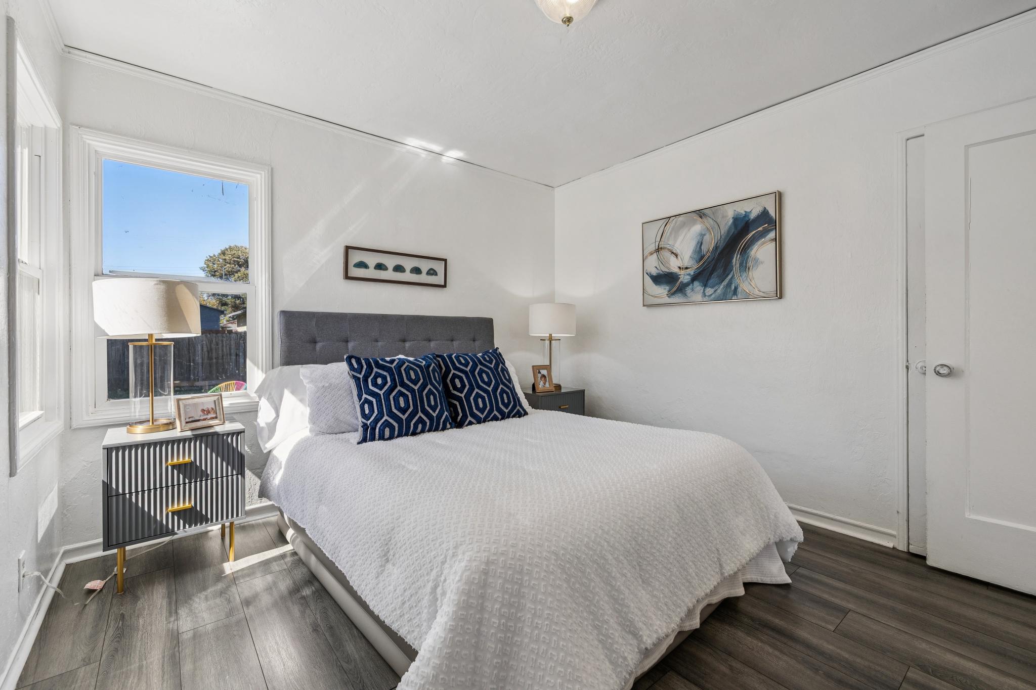 Second bedroom with updated flooring at 3417 Maricopa Ave in Richmond, CA