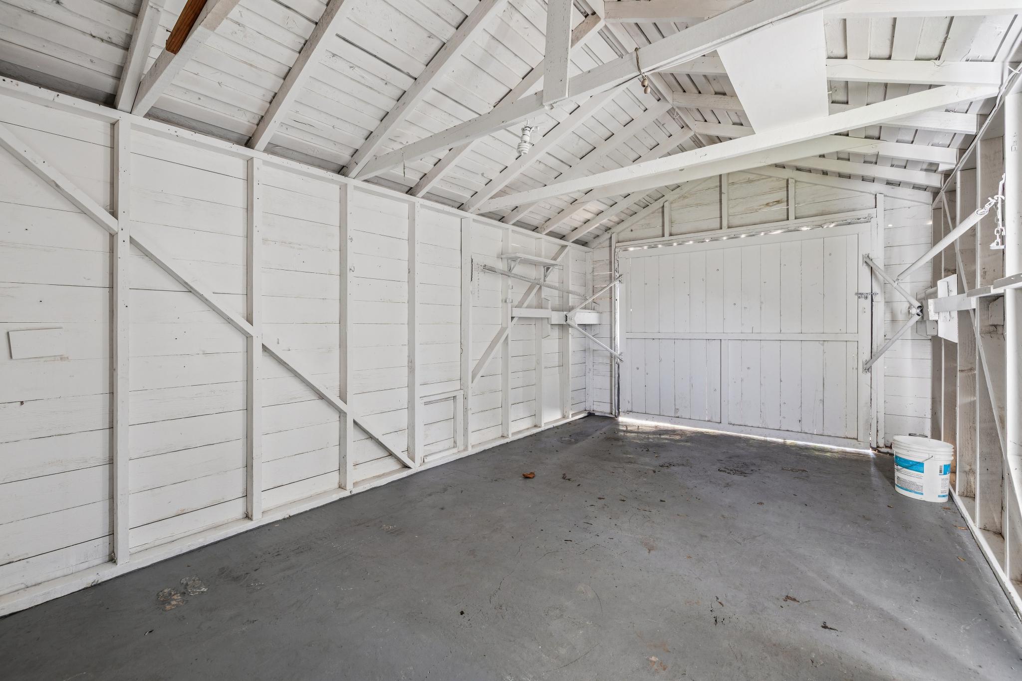 Interior of the detached garage at 3417 Maricopa Ave in Richmond, CA