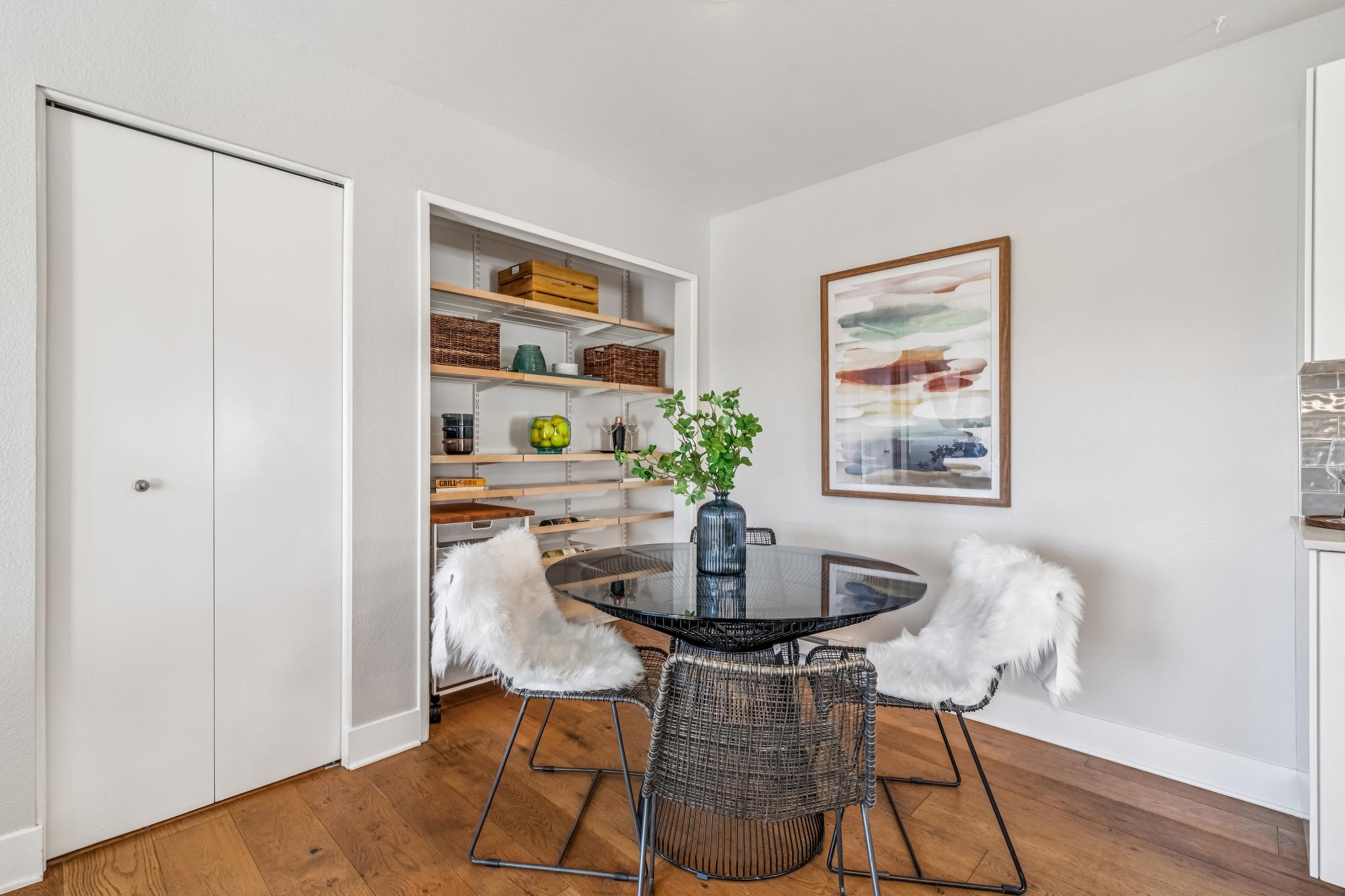 Dining area at 24 Bayside Ct in Marina Bay, Richmond, California
