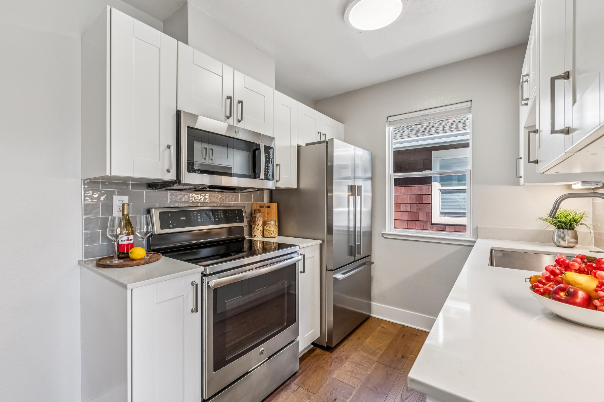 Updated kitchen at 24 Bayside Ct in Marina Bay, Richmond, California