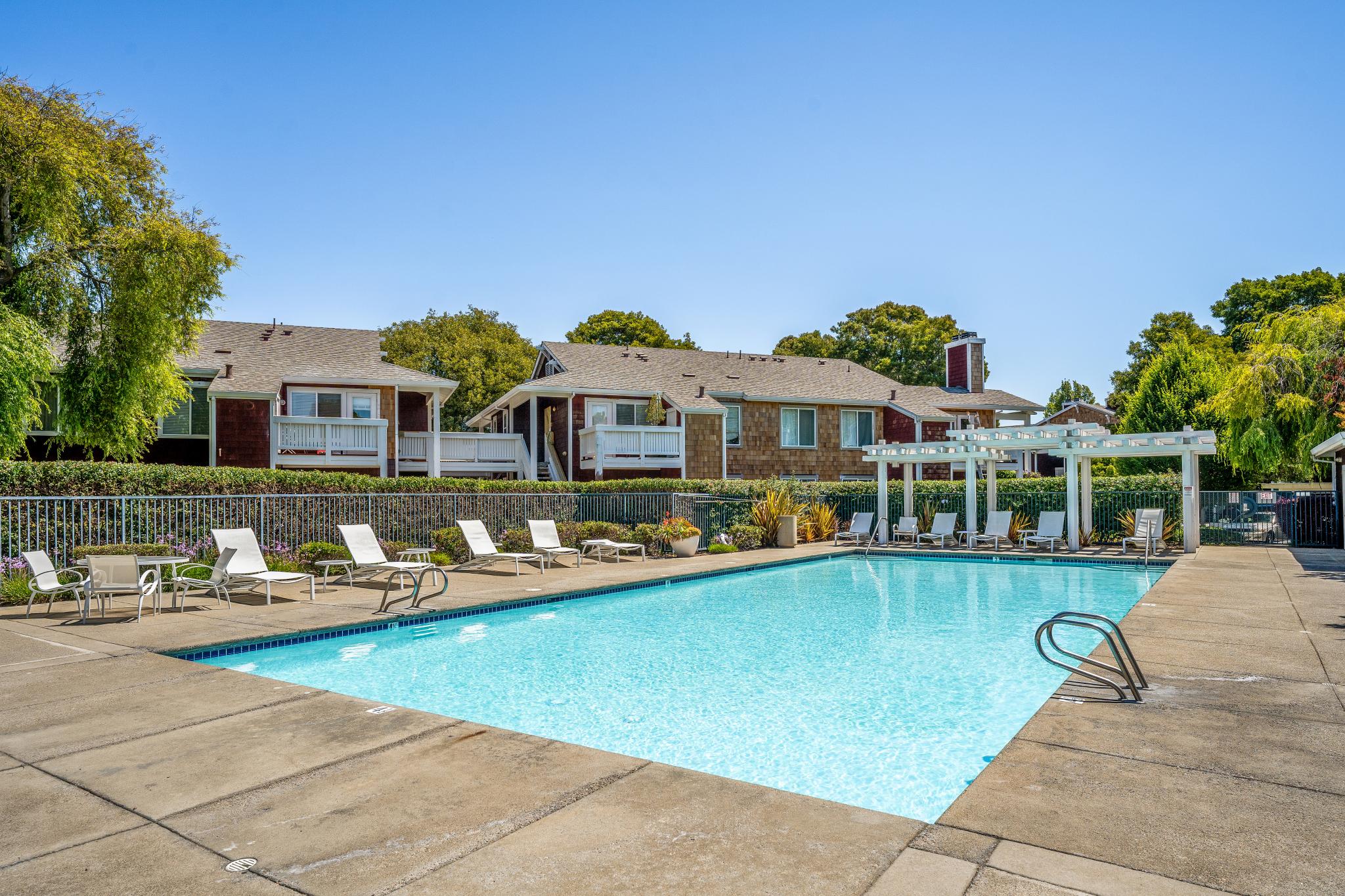 Community pool near 24 Bayside Ct in Marina Bay, Richmond, California