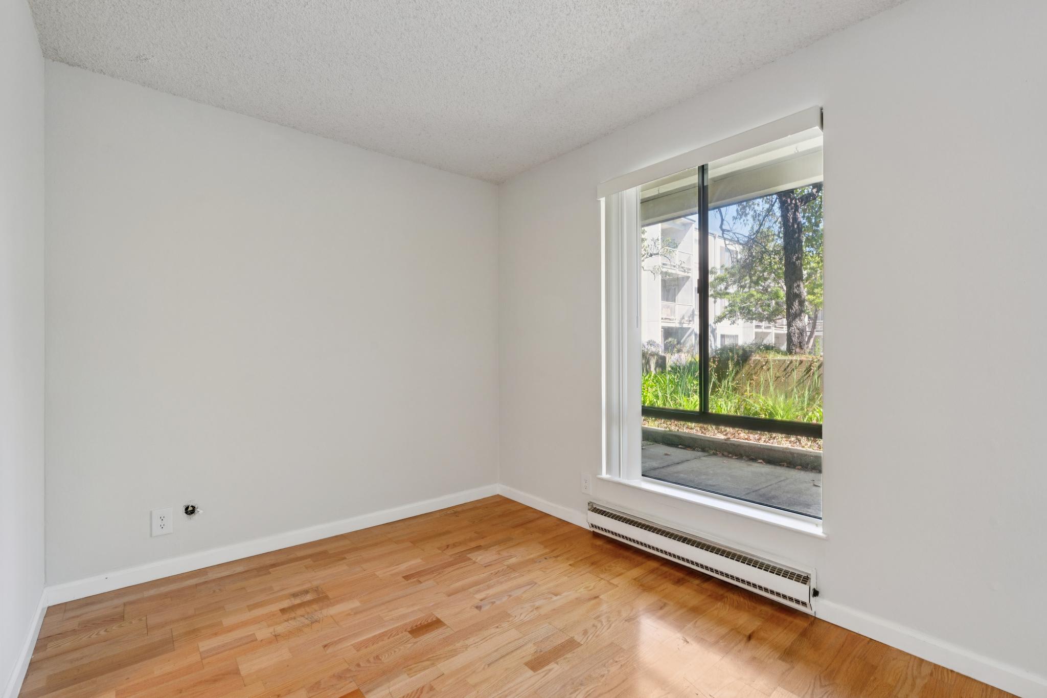 Defined sleeping alcove in the studio at 9 Commodore Dr A207 in Emeryville, California
